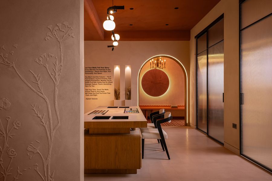 View along the display corridor